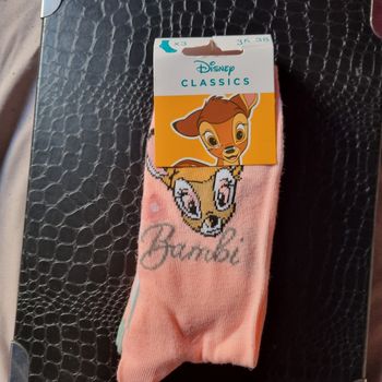 lot de 3 paires de chaussettes Disney Bambi taille 35 / 38 🎁 neuf