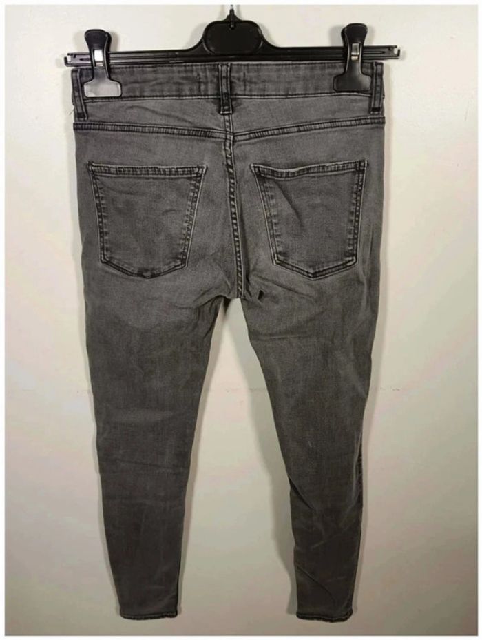 C20 jeans gris Zara 34 - photo numéro 2