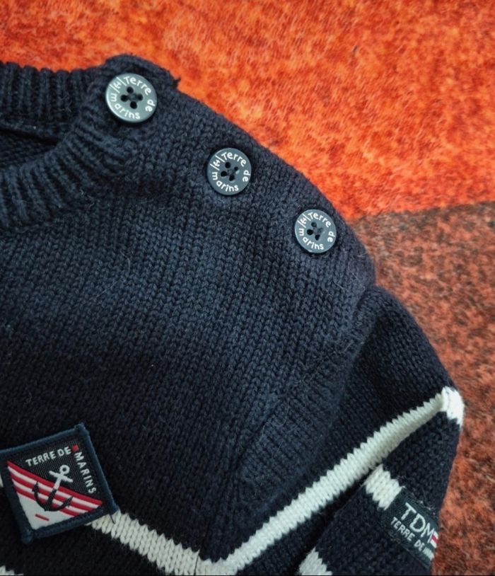 Pull hiver en coton terre de marins - photo numéro 3