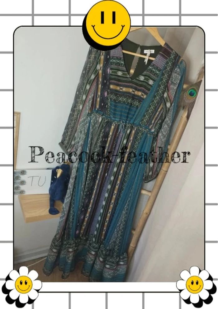 Robe longue neuve cache cache kaki TU - photo numéro 7