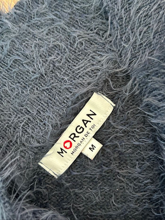Pull bleu tout doux à manches longues Morgan taille M comme neuf - photo numéro 10