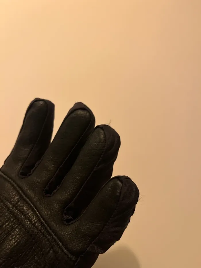 Gants Ski Snow Cuir Noir T7 - photo numéro 6