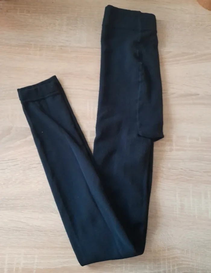 Collant chaud bleu marine sans pieds