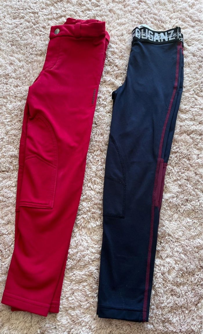 Lot de 2 pantalons d’équitation Fouganza 6 ans