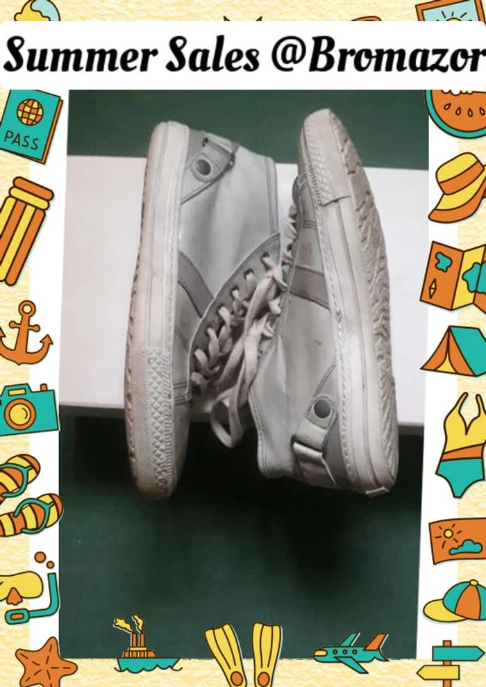 Sneakers vintage en cuir demi-montantes San Marina pointure 38 - photo numéro 4