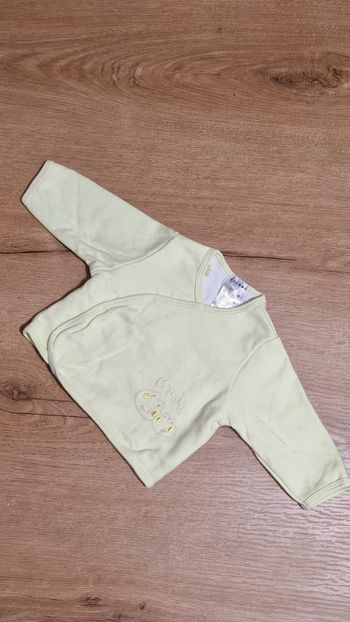 Gilet cache-cœur 0-3 mois