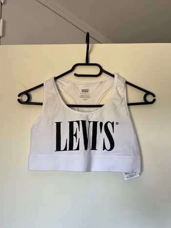 Débardeur brassière Levi’s, taille S blanc