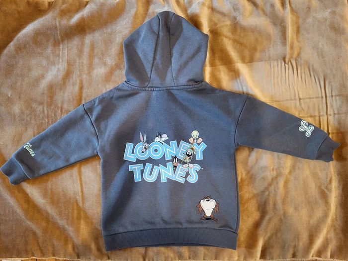 Très joli sweat à capuches Looney Tunes 3/4ans Excellent état