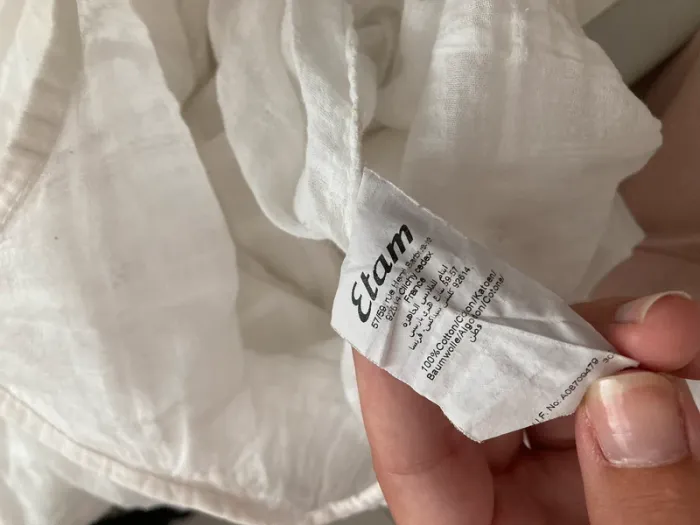Débardeur tunique blanche Etam taille 42 - photo numéro 8