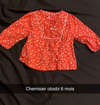 Chemisier obaibi 6 mois