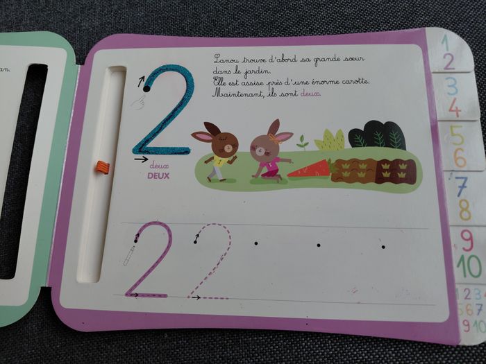 livre ardoise mes chiffres rugueux montessori - photo numéro 3