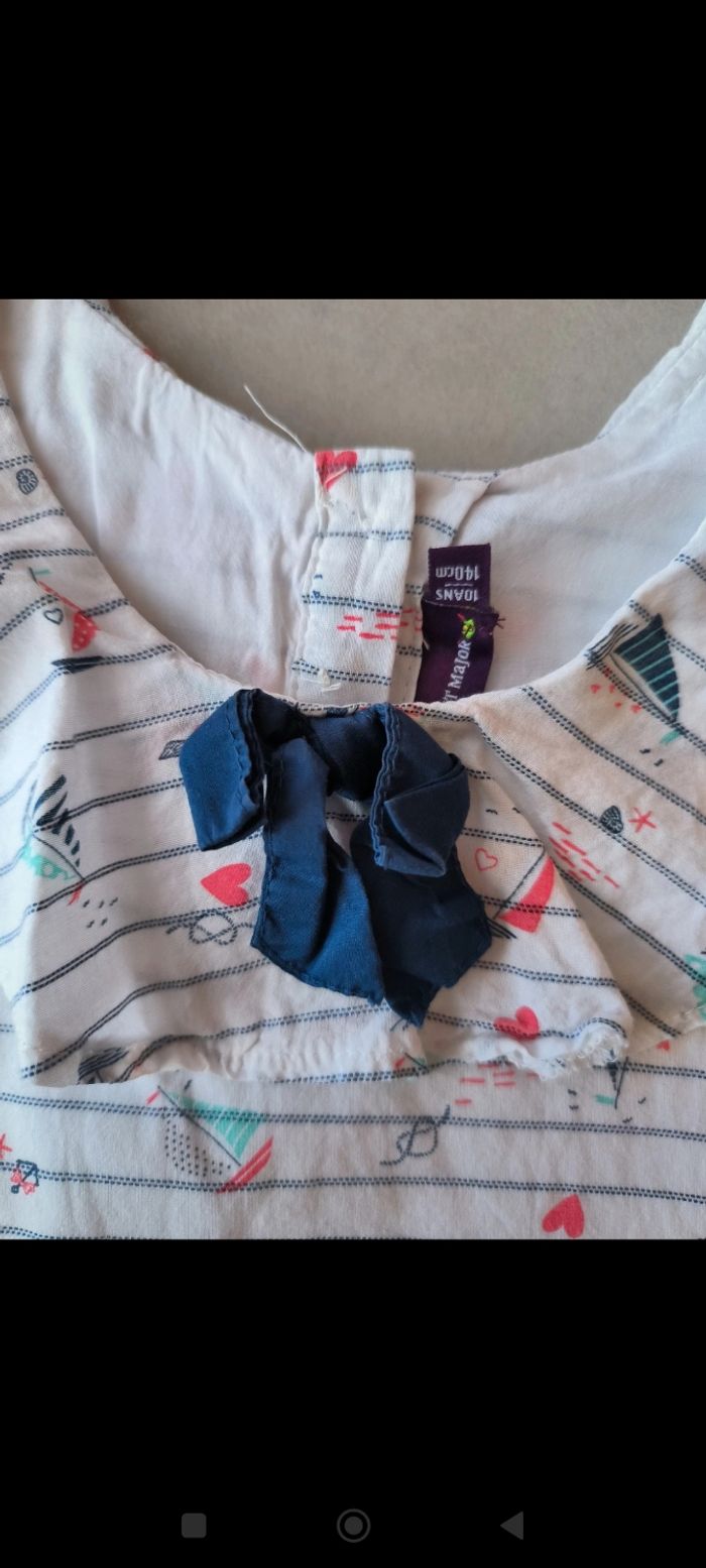 Haut manches courtes fille 10 ans sergent major - photo numéro 3