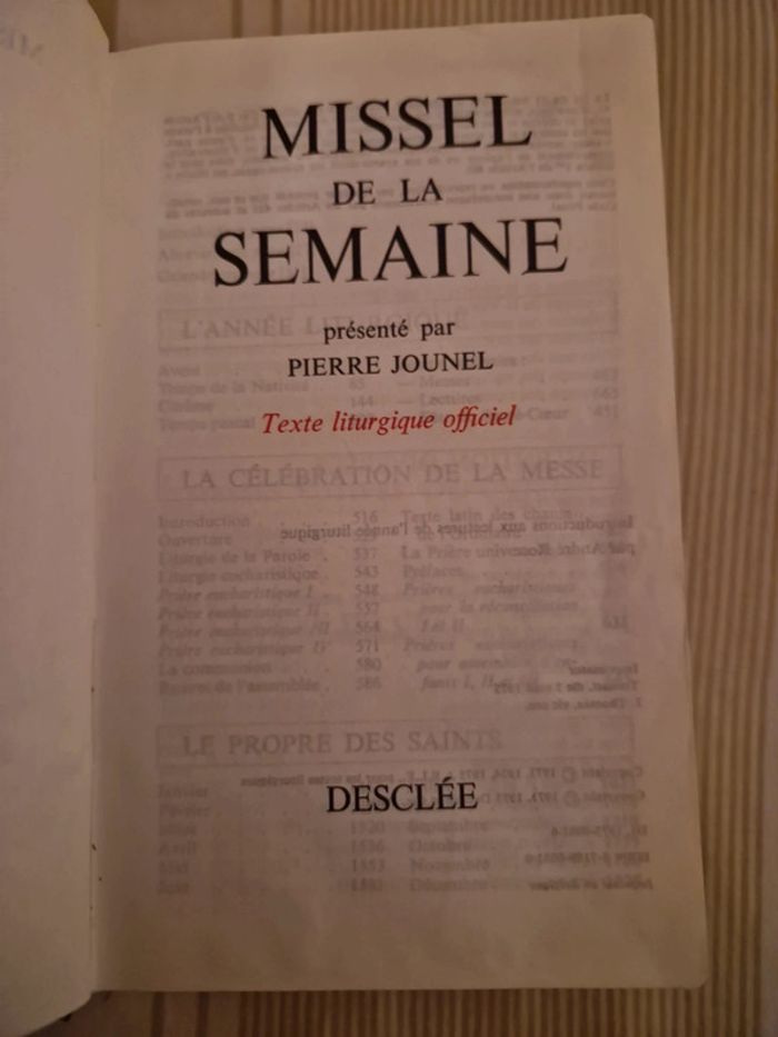 La bible et le missel de la semaine. - photo numéro 13