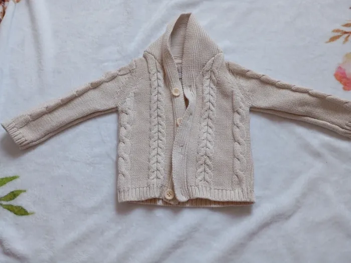 Petit gilet 9 mois groseille