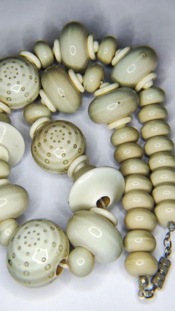 Collier grosses perles vintage