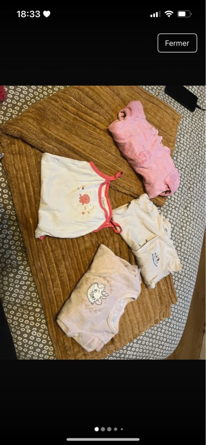 Lot pyjamas 12 mois