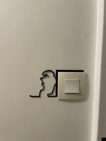 Décoration interrupteur - La Linea énervé 