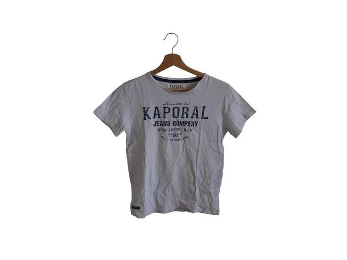 C60 t-shirt blanc Kaporal 10 ans