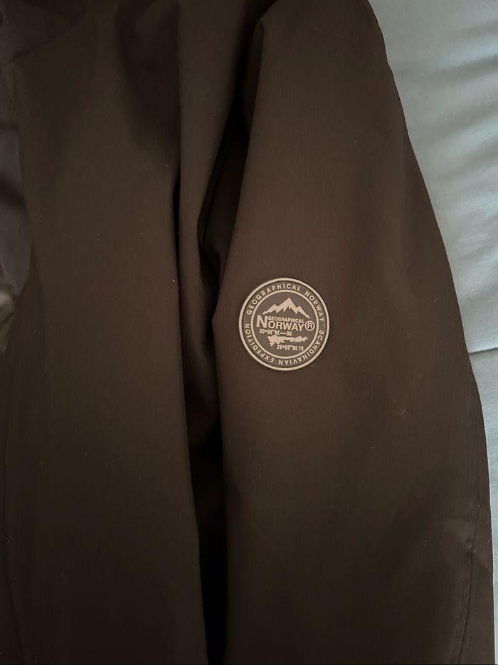 Doudoune / Parka noire unie Homme Geographical Norway Taille L - photo numéro 5