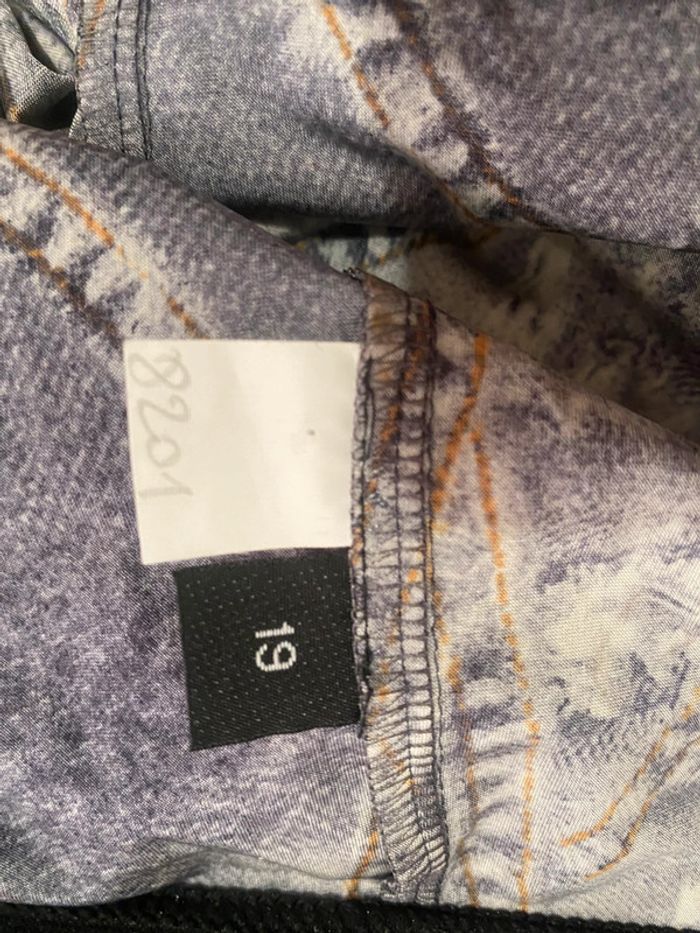 Maxi jupe vintage yK2 Mariella burani stretch patchwork denim 44 - photo numéro 4