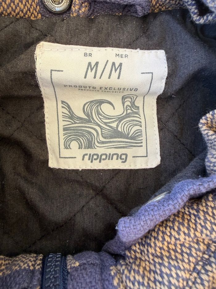 Veste à carreaux style bûcheron / lumberjack - marron/beige – doublée – Taille M - photo numéro 3