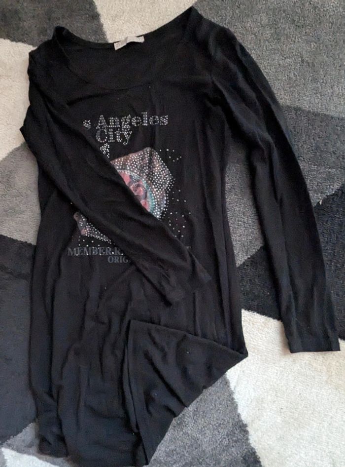 T-shirt long avec manches longues - photo numéro 2