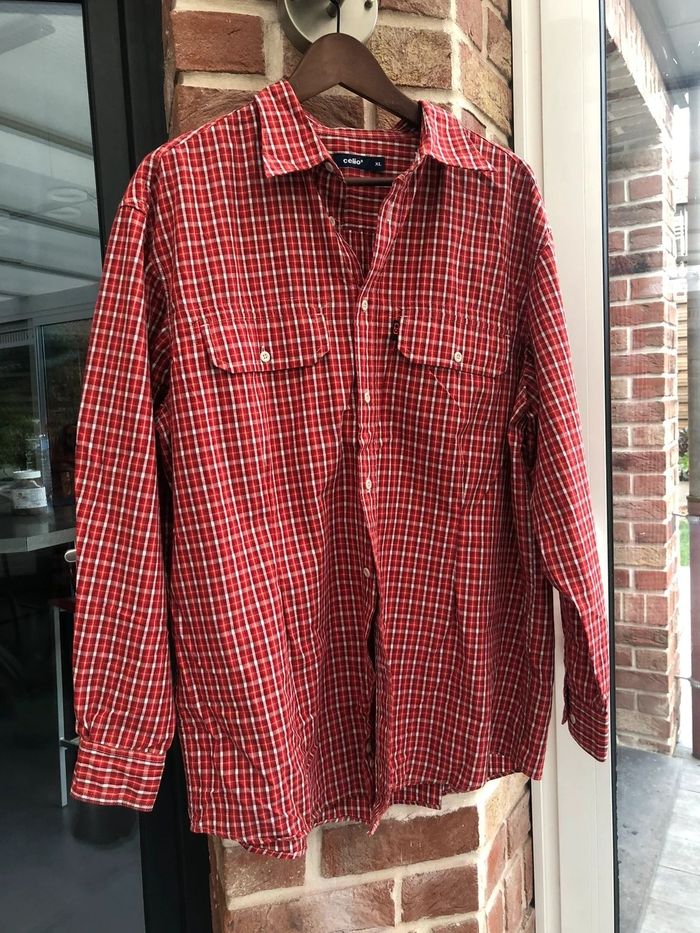 Chemise homme à carreaux XL 💯 % coton