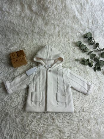 Manteau maille tartine et chocolat taille 3 mois