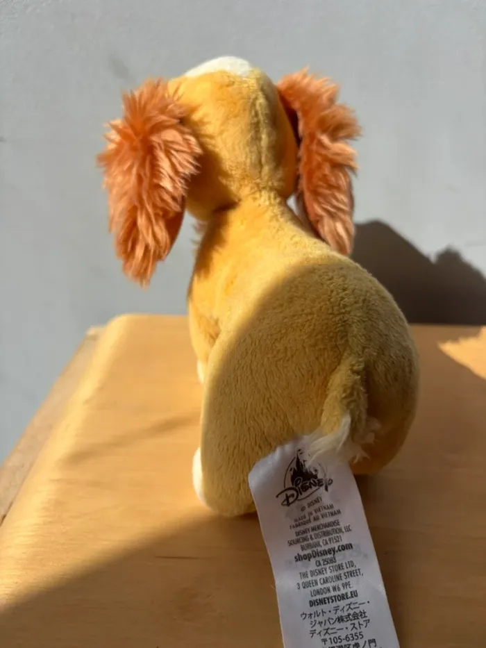 Disneyland Paris belle et le clochard#peluche#lady - photo numéro 4