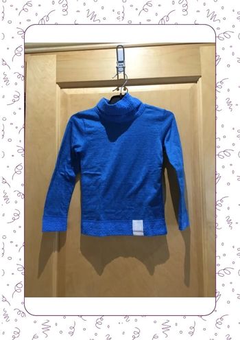 T-shirt col roulé bleu wedze