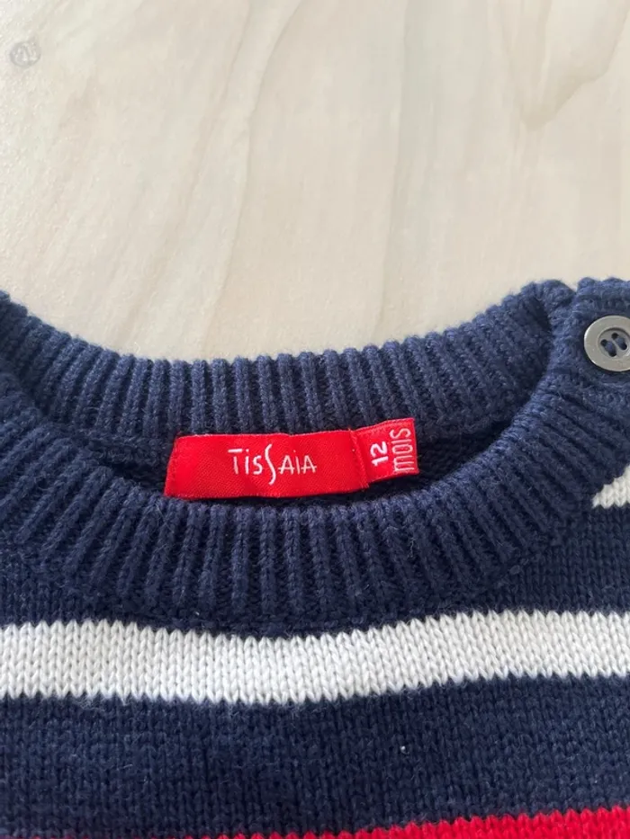 Pull marine Tissaia 12 mois - photo numéro 3