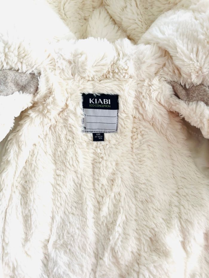 Duffle-coat beige avec capuche « Kiabi » taille 6 mois - photo numéro 4