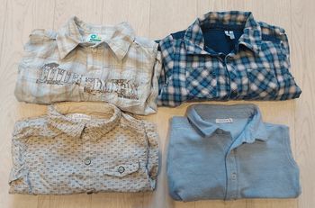 Lot 4 chemises manches longues 18m