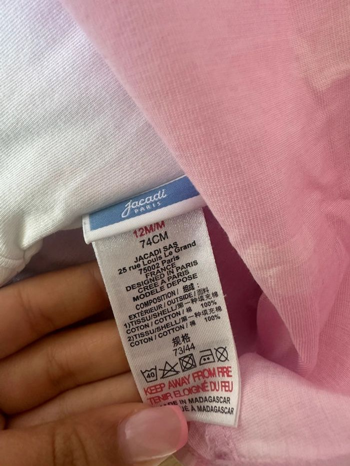 Tunique avec body intégré lapin jacadi - photo numéro 3