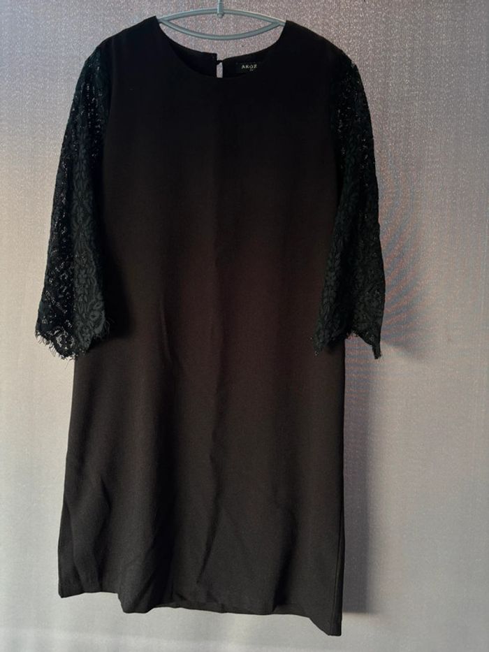 Robe noire manches ajourées Akoz de toi taille M - photo numéro 2