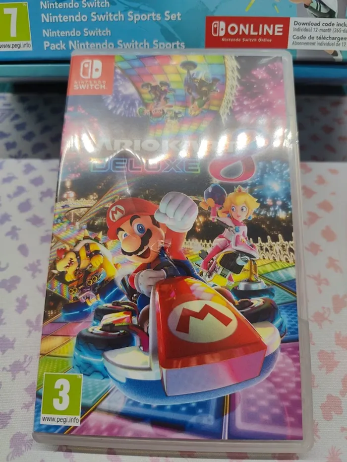 Nintendo Switch Néon + Nintendo Switch Sports + Mario Kart 8 Deluxe - photo numéro 3