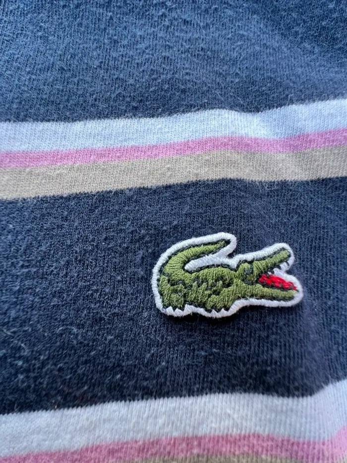 Polo Lacoste rayé taille XL - photo numéro 3
