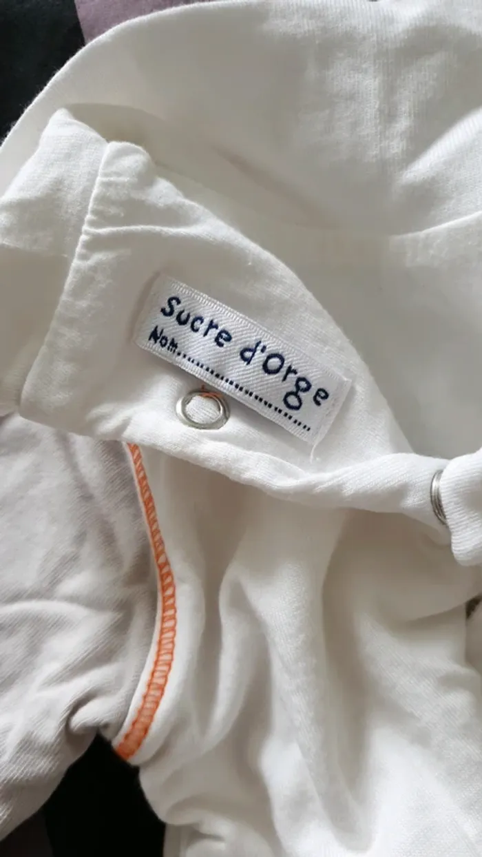 T-shirt col montant sucre d'orge 3mois - photo numéro 3