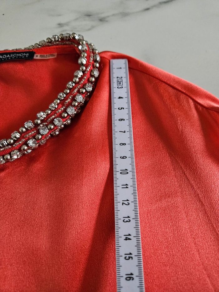 Magaschoni blouse en soie et trass XL - photo numéro 10