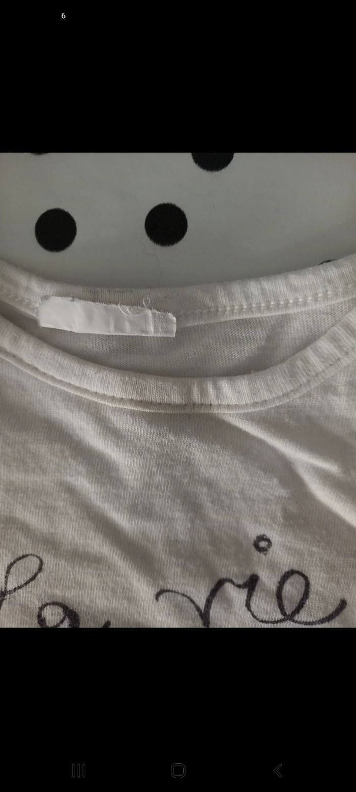 Lot de 3 t-shirts ML fille 12 mois - photo numéro 7