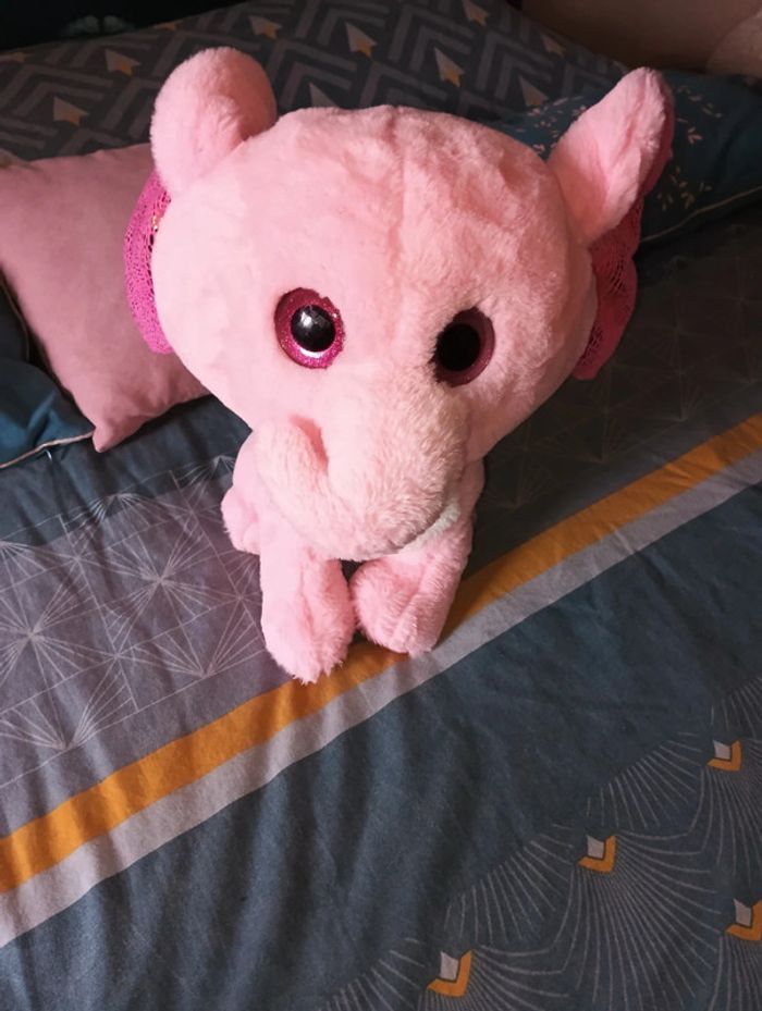 Peluche TY éléphant picwictoys en excellent état - photo numéro 3