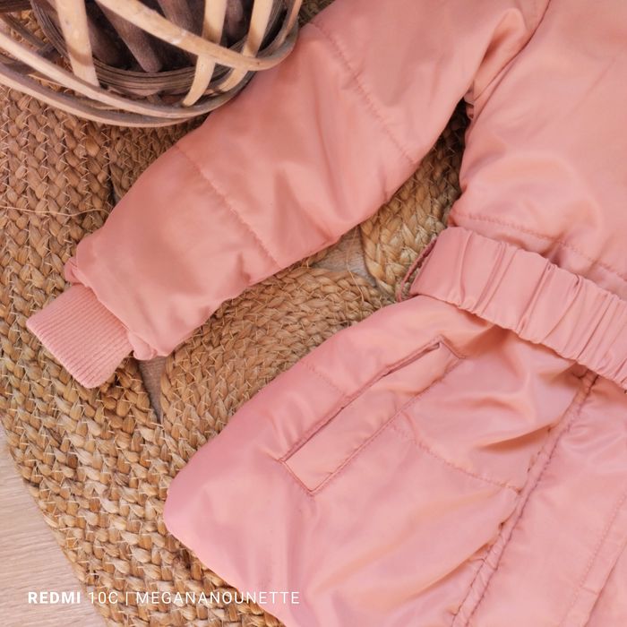 🌸 Parka Doudoune Rose Poudré – Taille 4 Ans / 104 cm – Très Bon État - photo numéro 3