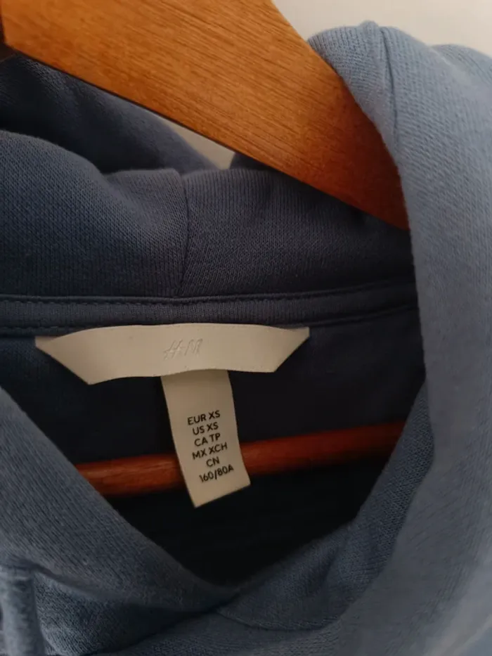 Sweat à capuche bleu - photo numéro 4