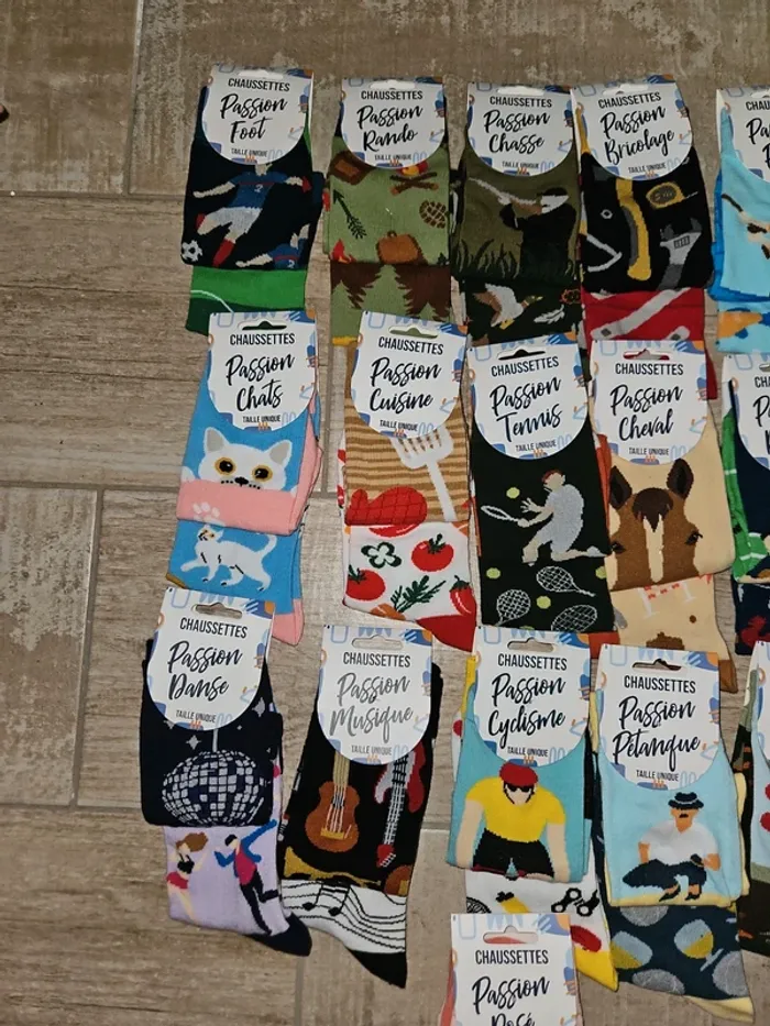 Chaussettes passion dépareillées - photo numéro 2
