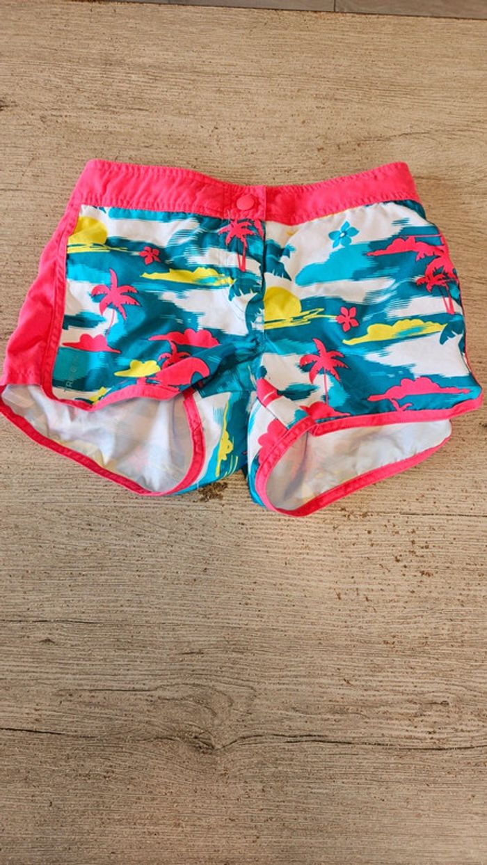 Short de bain pour fille fushia, Decathlon, Oxylane, 12 ans, nickel