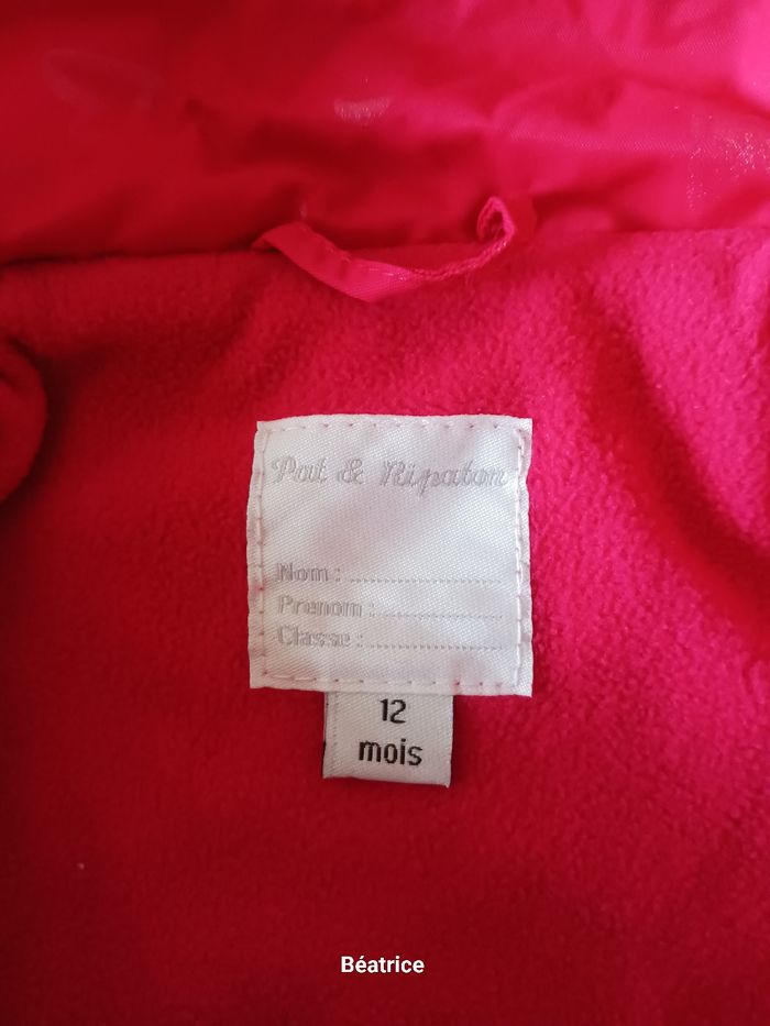 Anorak rouge aux petits cœurs discrets - photo numéro 7