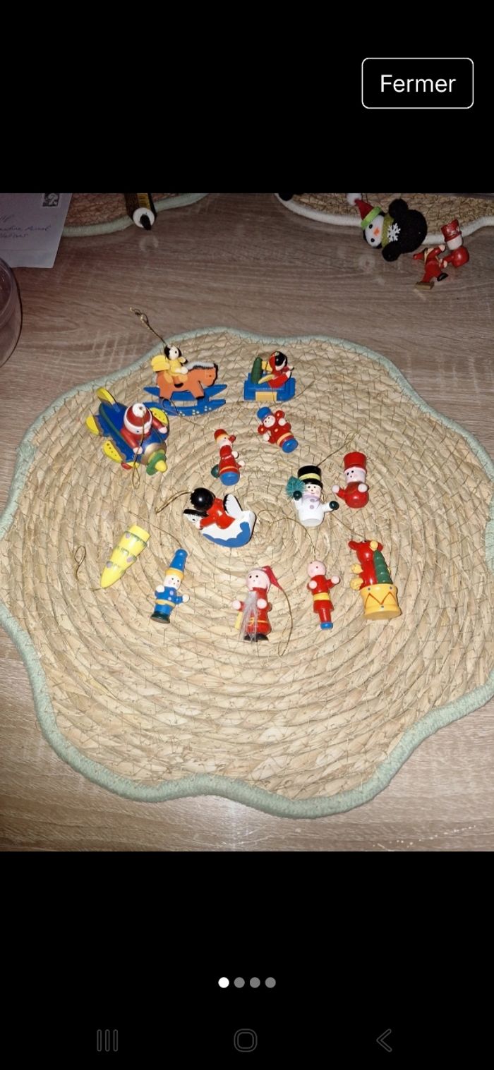 Figurines vintage  pour sapin - photo numéro 2