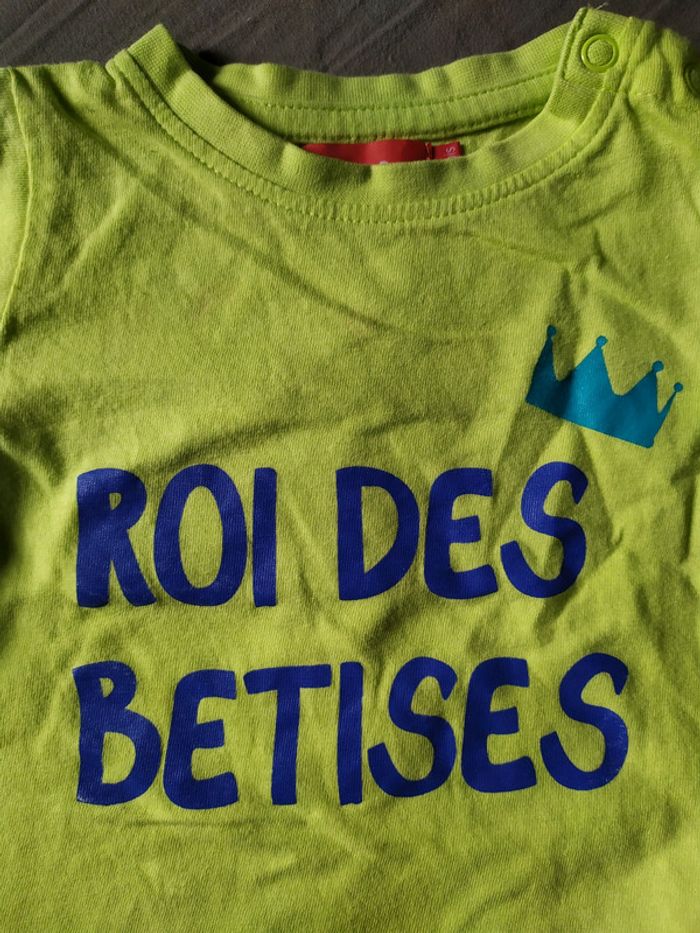 T-shirt roi des bêtises - photo numéro 2