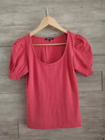 T shirt Bonobo corail manches ballons TS