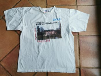 T-shirt en coton blanc imprimé B & C